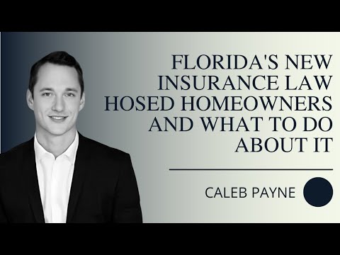 Florida’s New Insurance Law Hosed Homeowners And What to Do About it with Caleb Payne — episode of True Law Stories featuring Caleb Payne