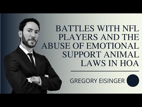 Gregory Eisinger’s Battles with NFL PLAYERS and the Abuse of Emotional Support Animal Laws in HOA — episode of True Law Stories featuring Gregory Eisinger